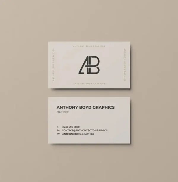 Visiting Cards (Front and Back)